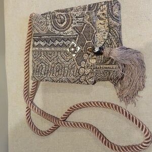 Tapestry Boho Crossbody Bag Purse Chenille Corded Strap